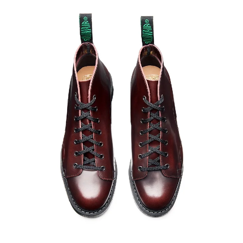 Burgundy Rub-Off Monkey Boot