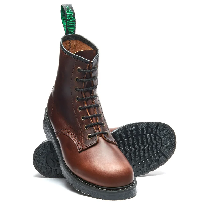 Brown Horween Chromexcel 8 Eye Derby Boot