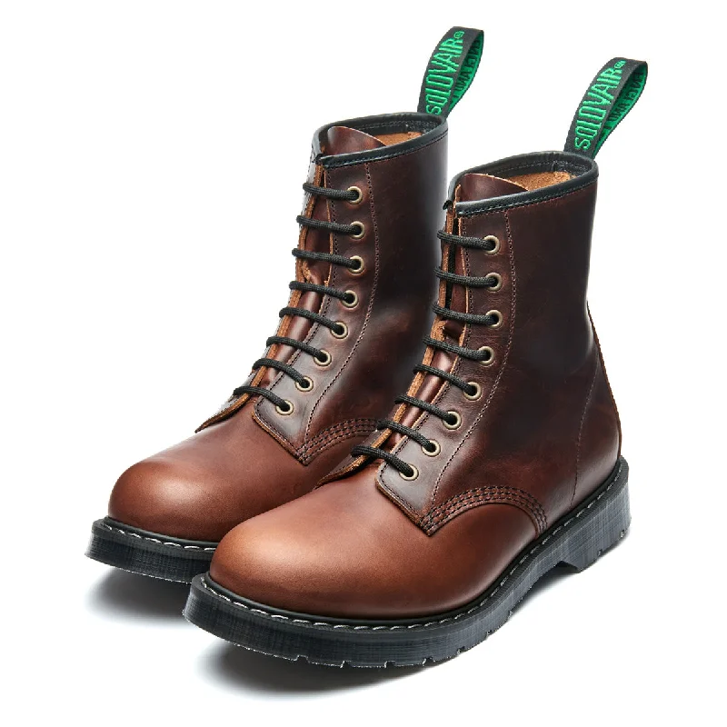 Brown Horween Chromexcel 8 Eye Derby Boot