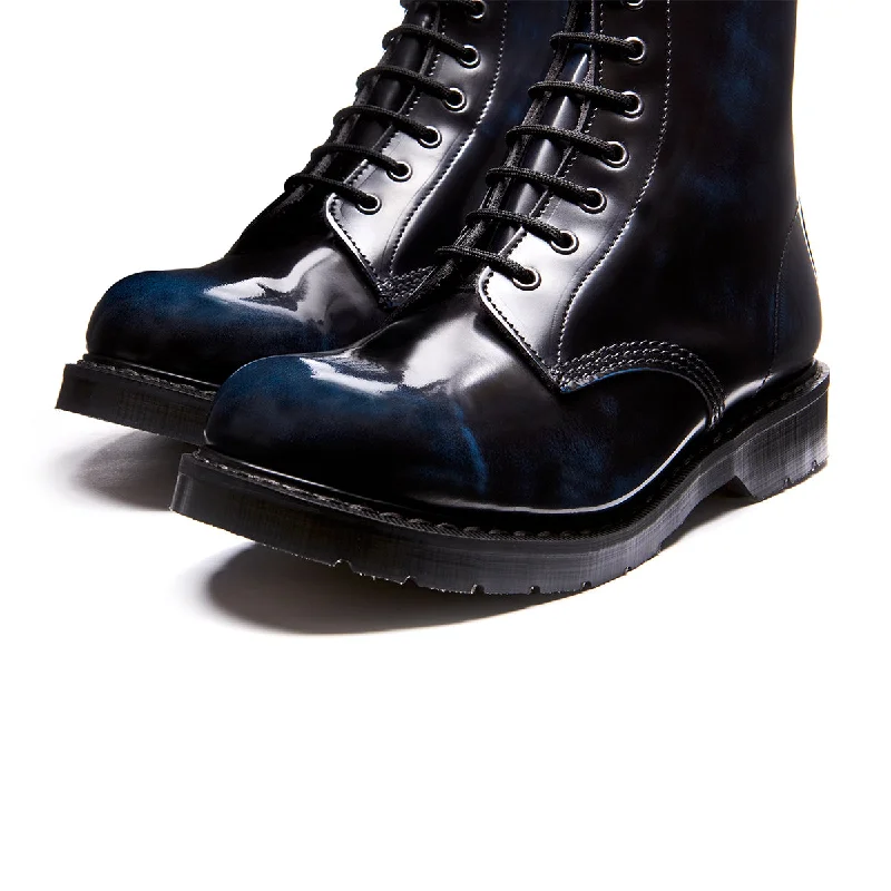 Navy Rub-Off 8 Eye Derby Boot