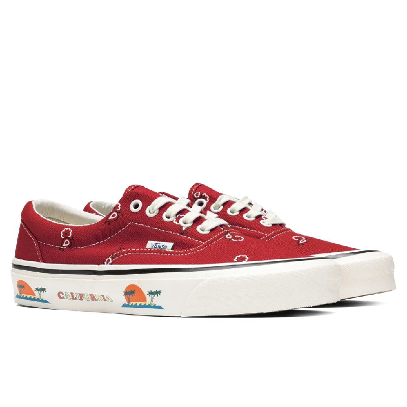 OG Era LX ""Paisley"" - Pompeian Red/White