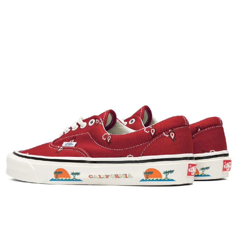 OG Era LX ""Paisley"" - Pompeian Red/White