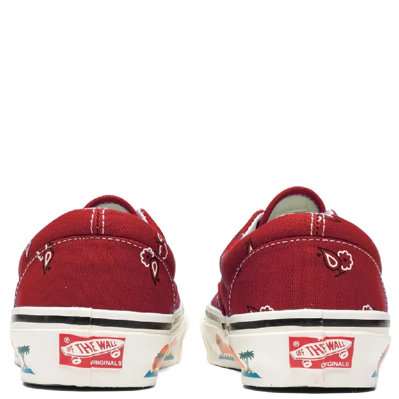 OG Era LX ""Paisley"" - Pompeian Red/White