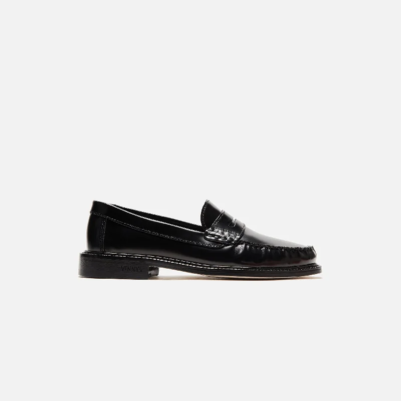 VINNY's Yardee Mocassin Loafer - Polido Leather Black